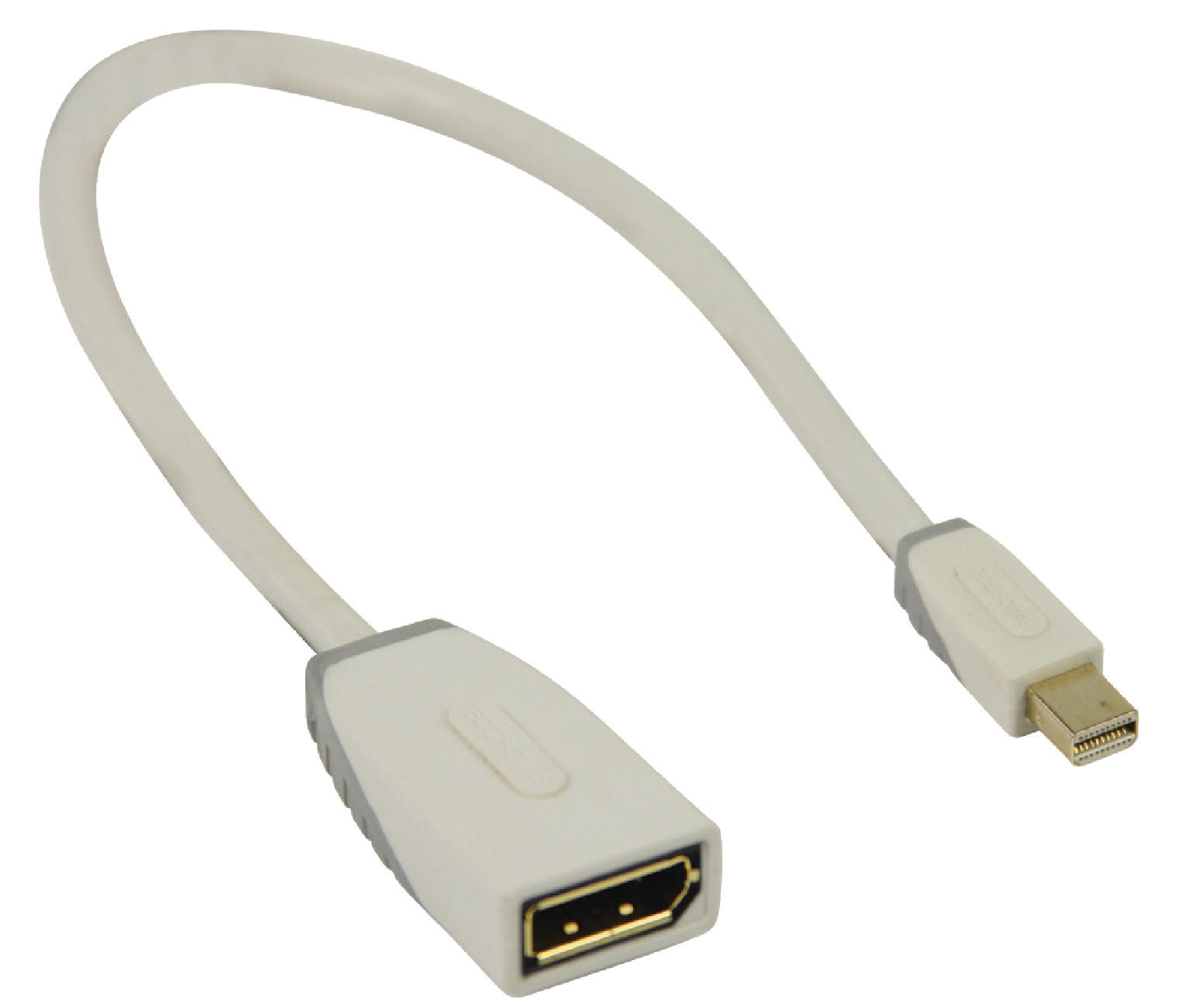 Bandridge Mini DisplayPort - DisplayPort adapter - versie 1.1 (4K 30 Hz) / wit - 0,20 meter