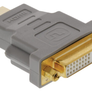 High Speed HDMI Adapter HDMI-Connector - DVI-D 24+1-Pins Female Grijs