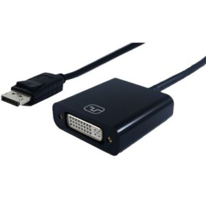 DisplayPort-Adapter | DisplayPort Male | DVI-D 24+1-Pins Female | 1080p | Vernikkeld | Recht | 0.20 m | Rond | PVC | ABS | Zwart | Envelop