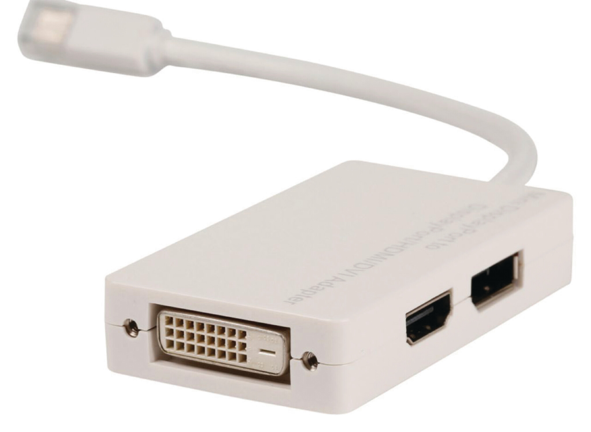 Mini DisplayPort 1.1 naar HDMI, DVI en DisplayPort adapter / wit - 0,20 meter