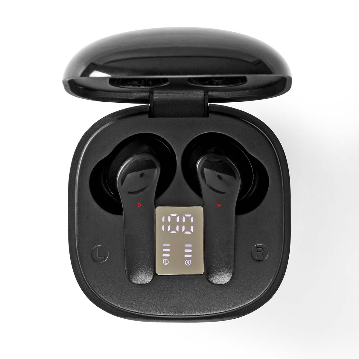 Nedis premium Bluetooth in-ear earphones met microfoon | ANC | charging case | zwart - Afbeelding 5