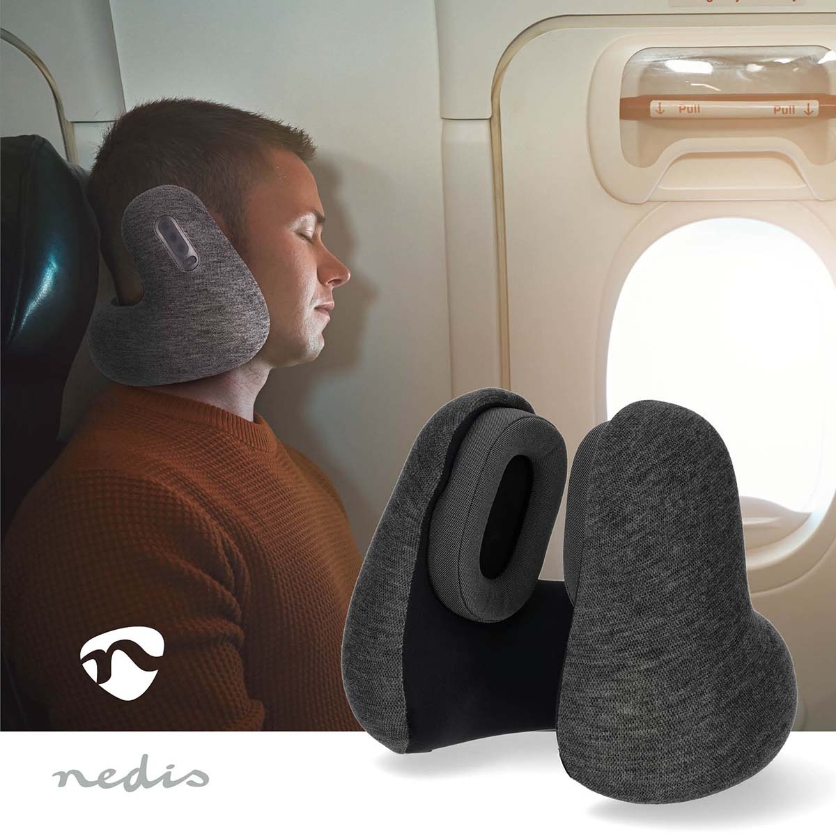 Nedis Bluetooth over-ear hoofdtelefoon met microfoon | reiskussendesign - Afbeelding 7
