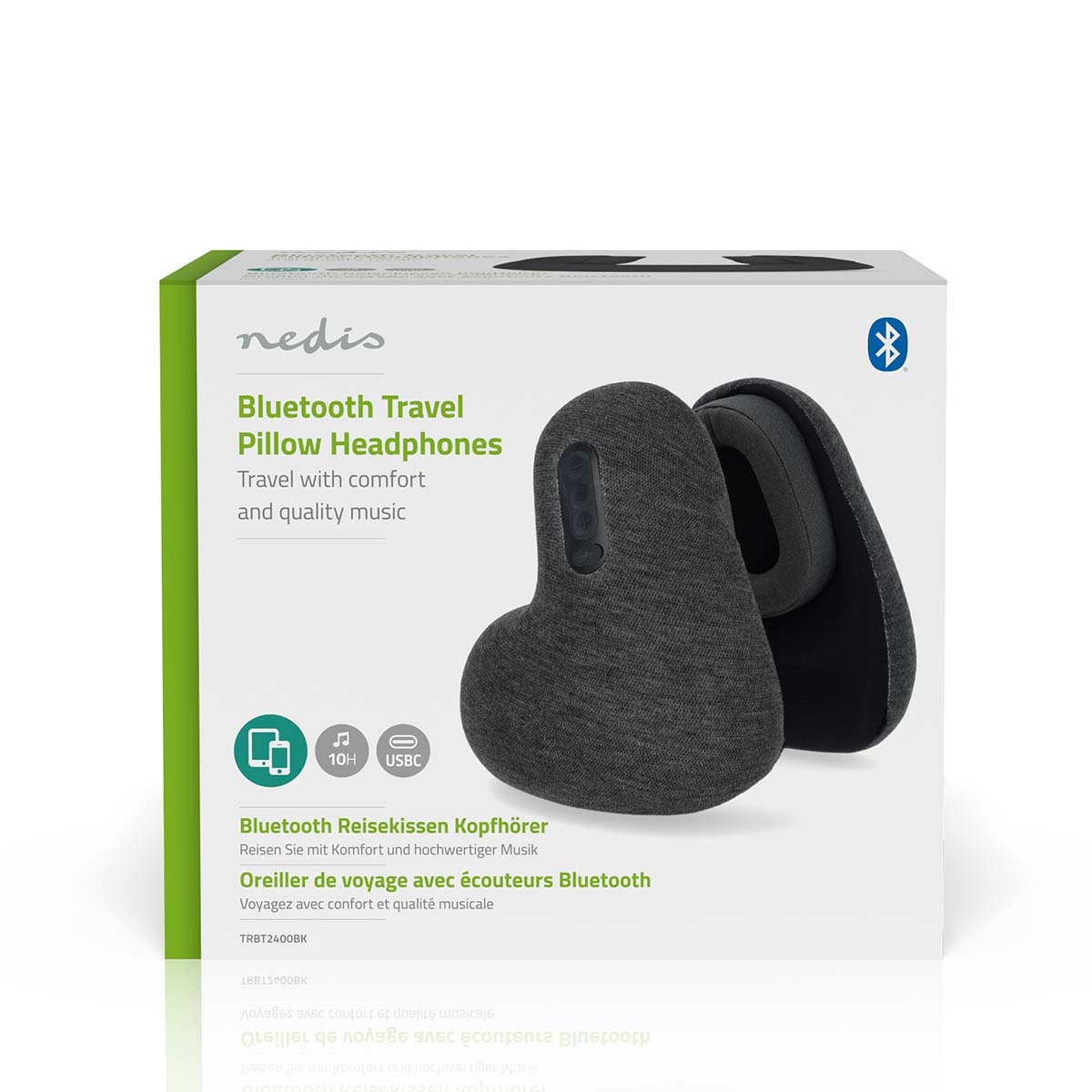 Nedis Bluetooth over-ear hoofdtelefoon met microfoon | reiskussendesign - Afbeelding 8