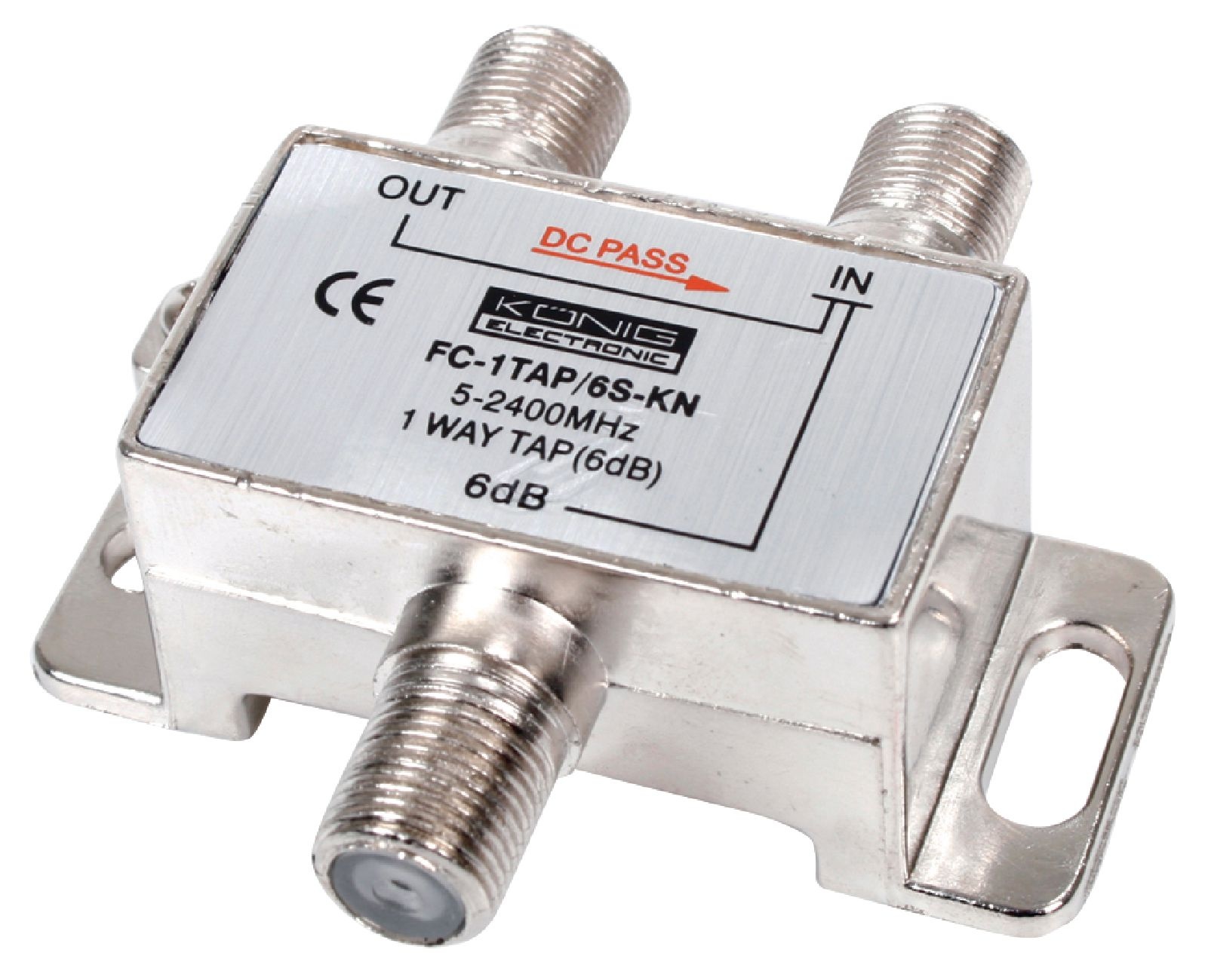 Satelliet multitap met 1 uitgang - 6 dB - 5-2400 MHz