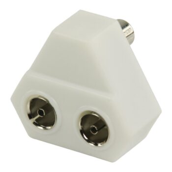 Radio splitter met 2 uitgangen (plastic)