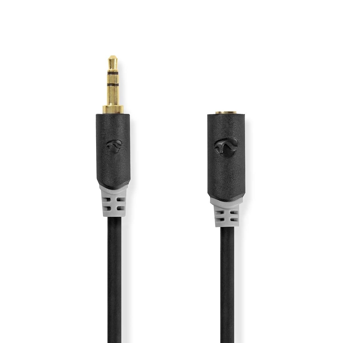 Nedis 3,5mm Jack stereo audio verlengkabel / zwart - 5 meter