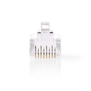 RJ45 krimp connectoren (UTP) voor CAT6 netwerkkabel (flexibel) - 10 stuks