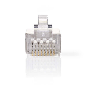 RJ45 krimp connectoren (STP) voor CAT6 netwerkkabel (flexibel) - 10 stuks
