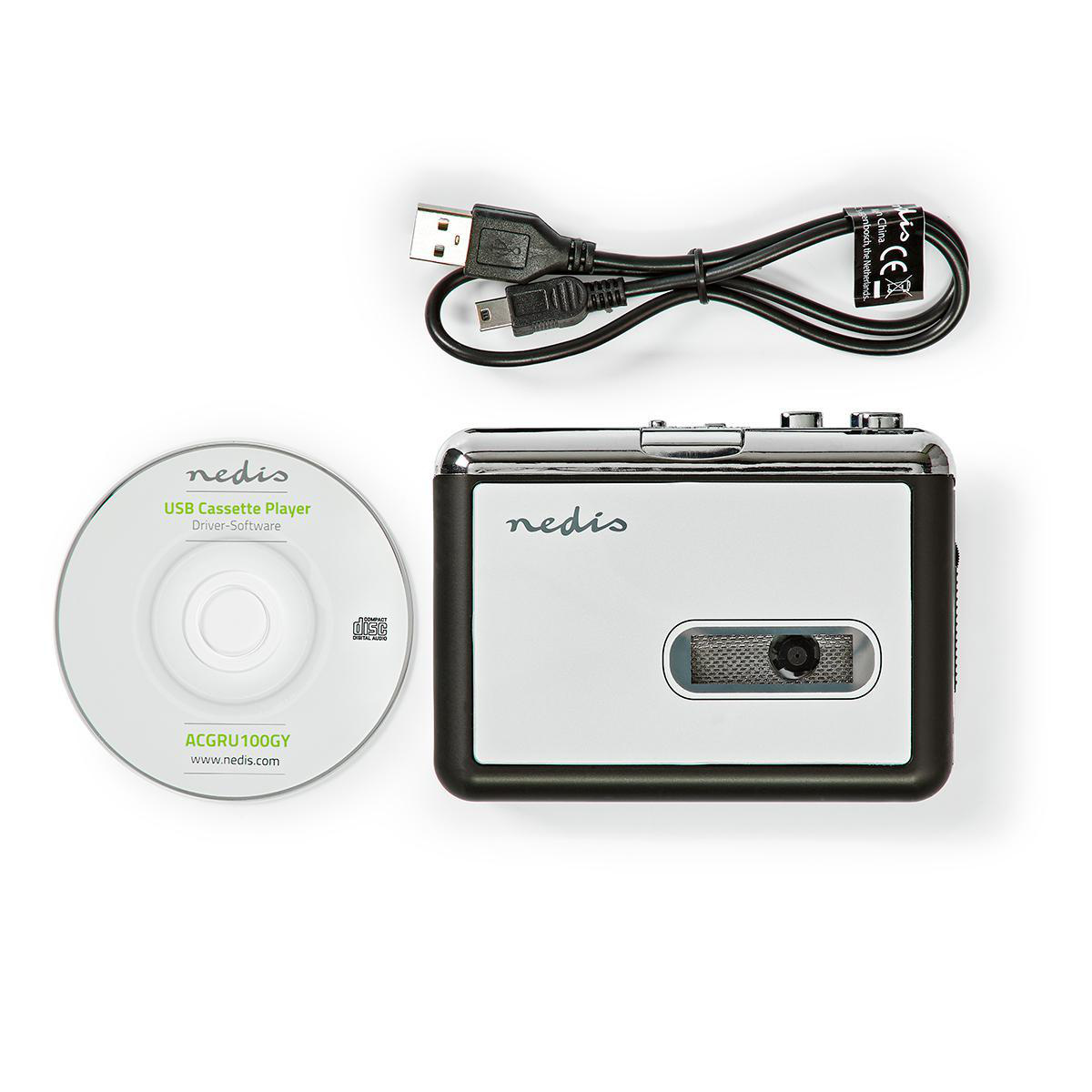 Cassettebandjes Digitaliseren | Draagbaar | Inclusief accessoires: USB kabel | Batterij Gevoed / USB Gevoed - Afbeelding 8