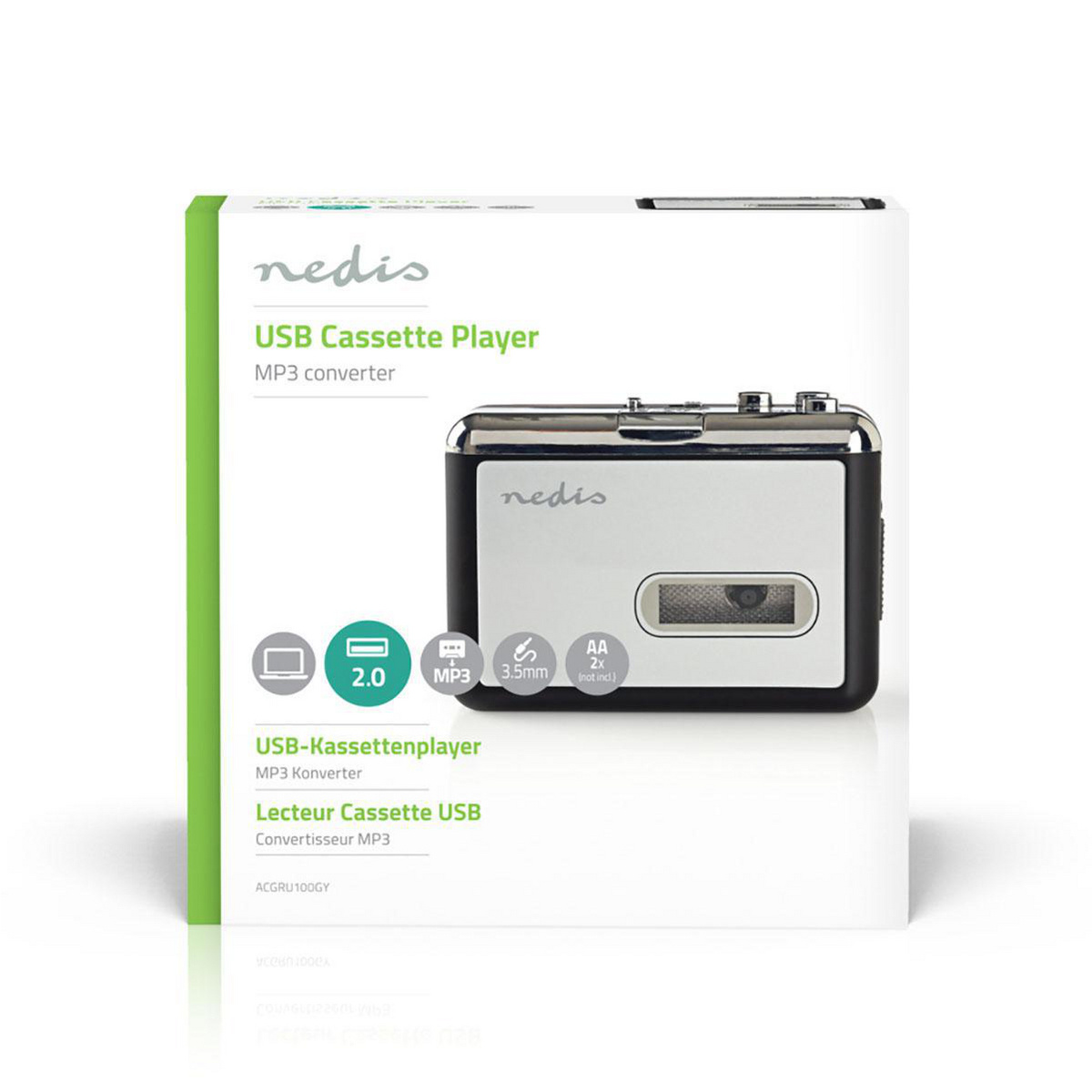 Cassettebandjes Digitaliseren | Draagbaar | Inclusief accessoires: USB kabel | Batterij Gevoed / USB Gevoed - Afbeelding 9