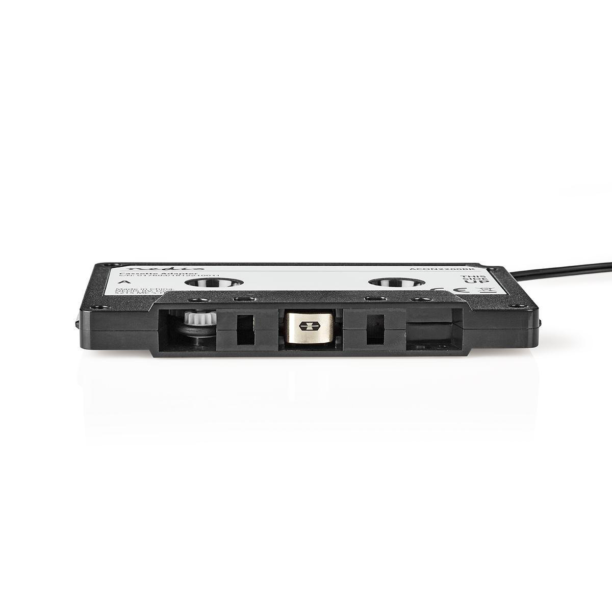 AUX Cassette-Adapter voor Autoradio | 3,5 mm | Kabellengte: 1.00 m | Zwart - Afbeelding 2
