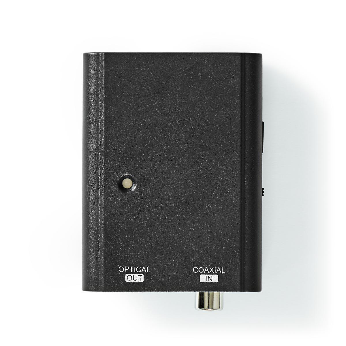 Digitale Audioconverter | 1-weg | Ingangen audio / video / data: 1x S/PDIF | Uitgangen audio / video / data: TosLink Female | Manueel | Zwart - Afbeelding 2