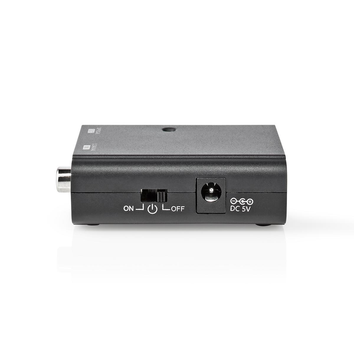Digitale Audioconverter | 1-weg | Ingangen audio / video / data: 1x S/PDIF | Uitgangen audio / video / data: TosLink Female | Manueel | Zwart - Afbeelding 4