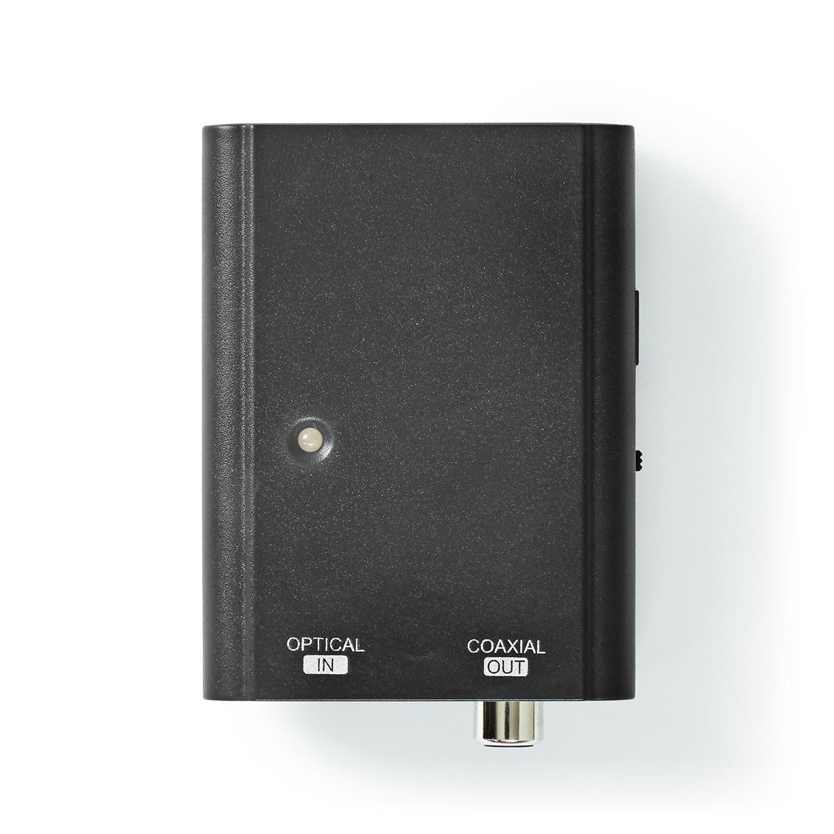 Digitale Audioconverter | 1-weg | Input: TosLink Female | Output: 1x S/PDIF | Manueel | Zwart - Afbeelding 2