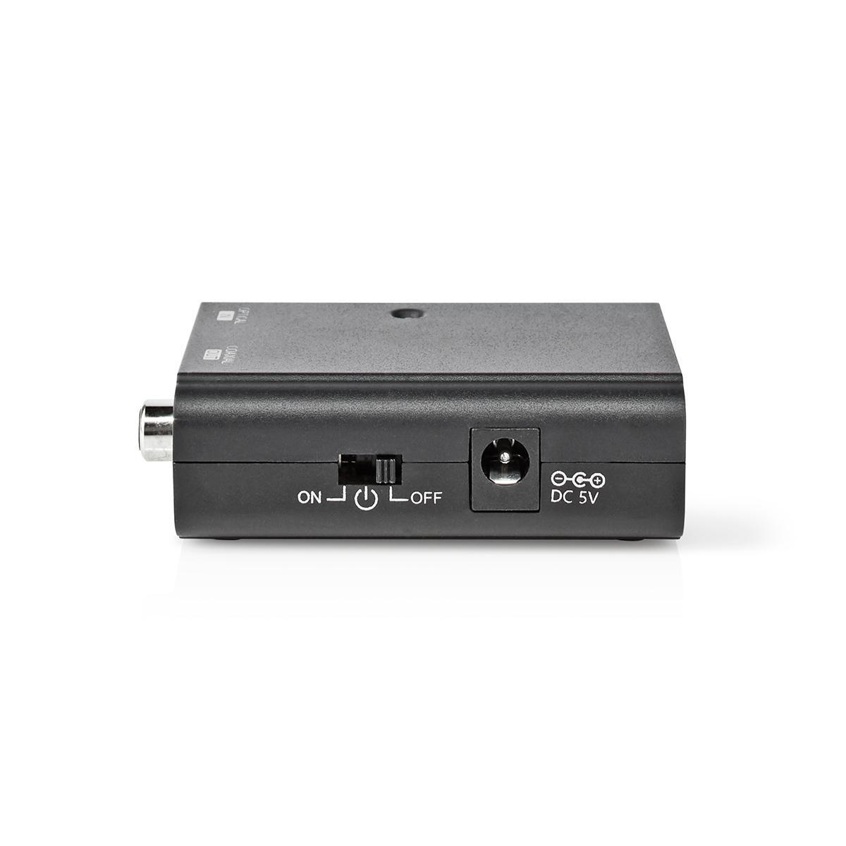 Digitale Audioconverter | 1-weg | Input: TosLink Female | Output: 1x S/PDIF | Manueel | Zwart - Afbeelding 4