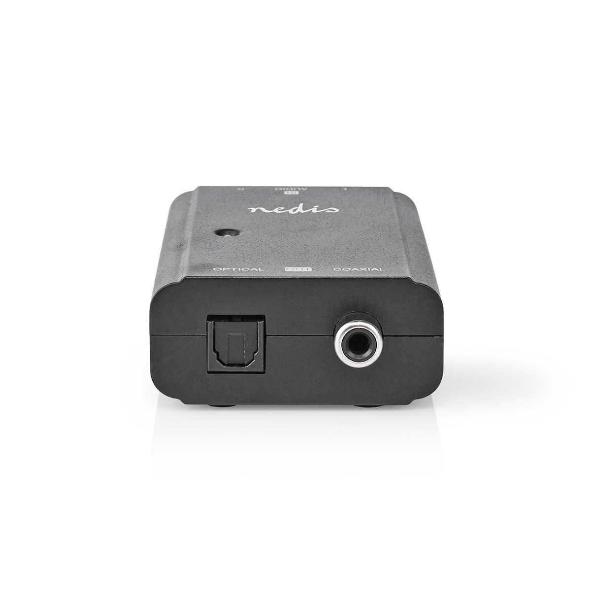 Digitale Audioconverter | 1-weg | Ingangen audio / video / data: 2x RCA Male | Uitgangen audio / video / data: 1x S/PDIF (RCA) Female / 1x TosLink Female | Manueel | Zwart - Afbeelding 4