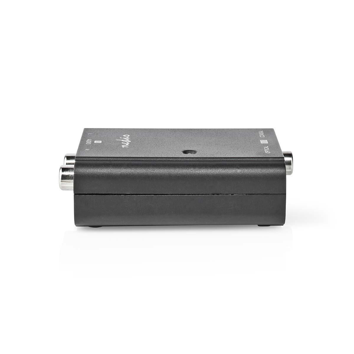 Digitale Audioconverter | 1-weg | Ingangen audio / video / data: 2x RCA Male | Uitgangen audio / video / data: 1x S/PDIF (RCA) Female / 1x TosLink Female | Manueel | Zwart - Afbeelding 6