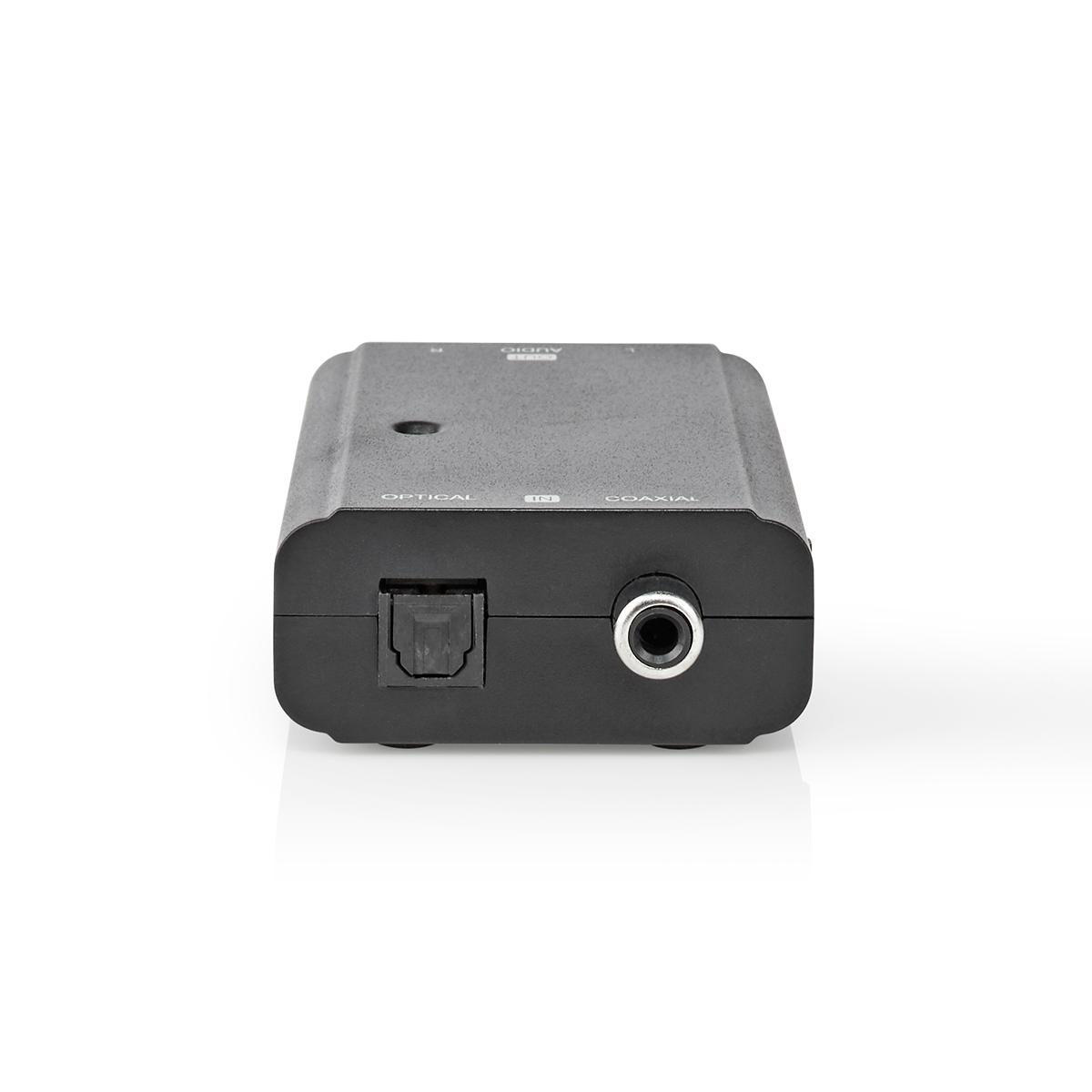 Digitale Audioconverter | 2-wegs | Ingangen audio / video / data: 1x S/PDIF (RCA) Female / 1x Toslink Female | Uitgangen audio / video / data: 2x RCA Male | Manueel | Zwart - Afbeelding 3