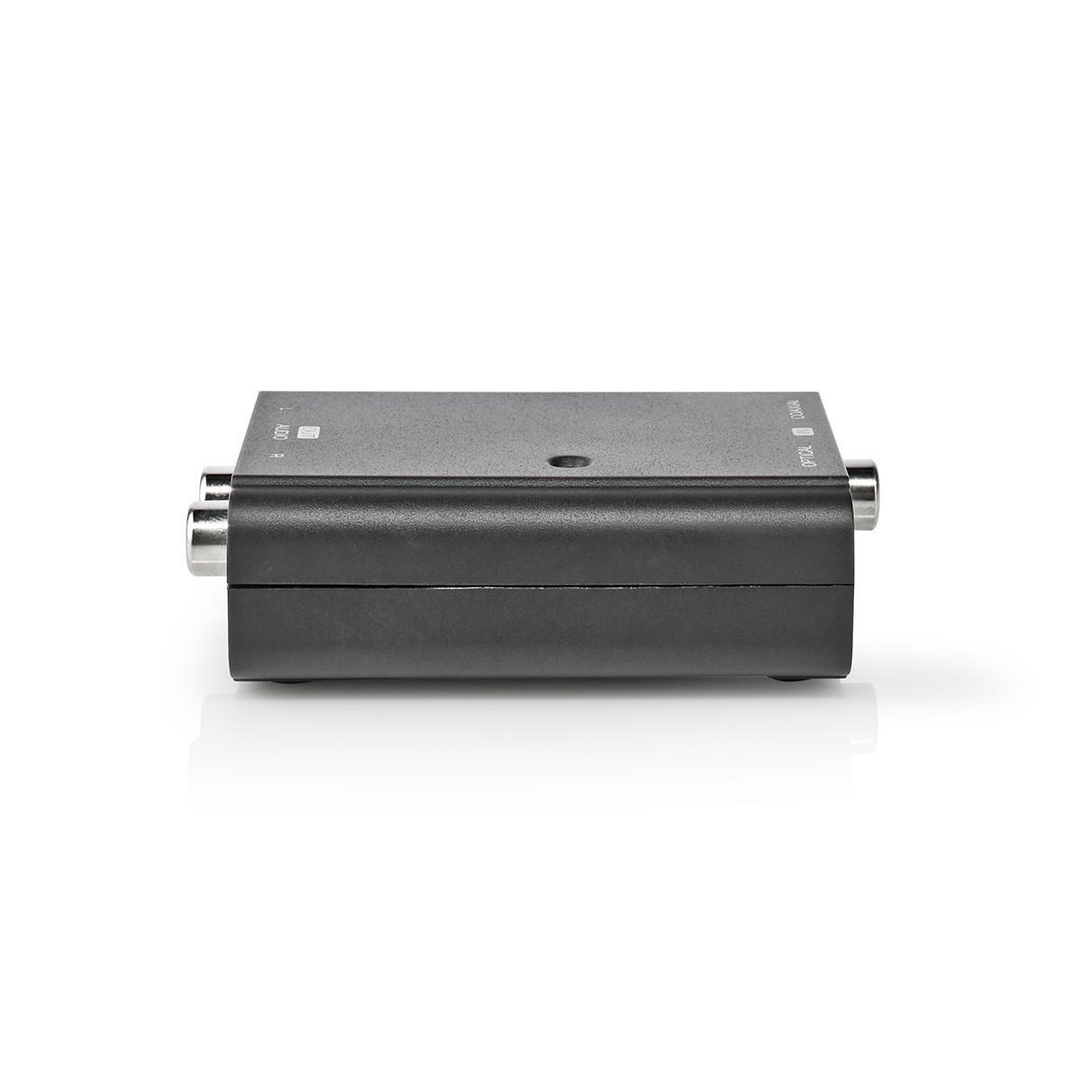 Digitale Audioconverter | 2-wegs | Ingangen audio / video / data: 1x S/PDIF (RCA) Female / 1x Toslink Female | Uitgangen audio / video / data: 2x RCA Male | Manueel | Zwart - Afbeelding 6