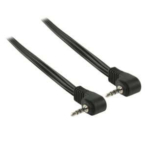 Audio-Videokabel | 3,5 mm Male | 3,5 mm Male | Vernikkeld | 2.00 m | Rond | PVC | Zwart