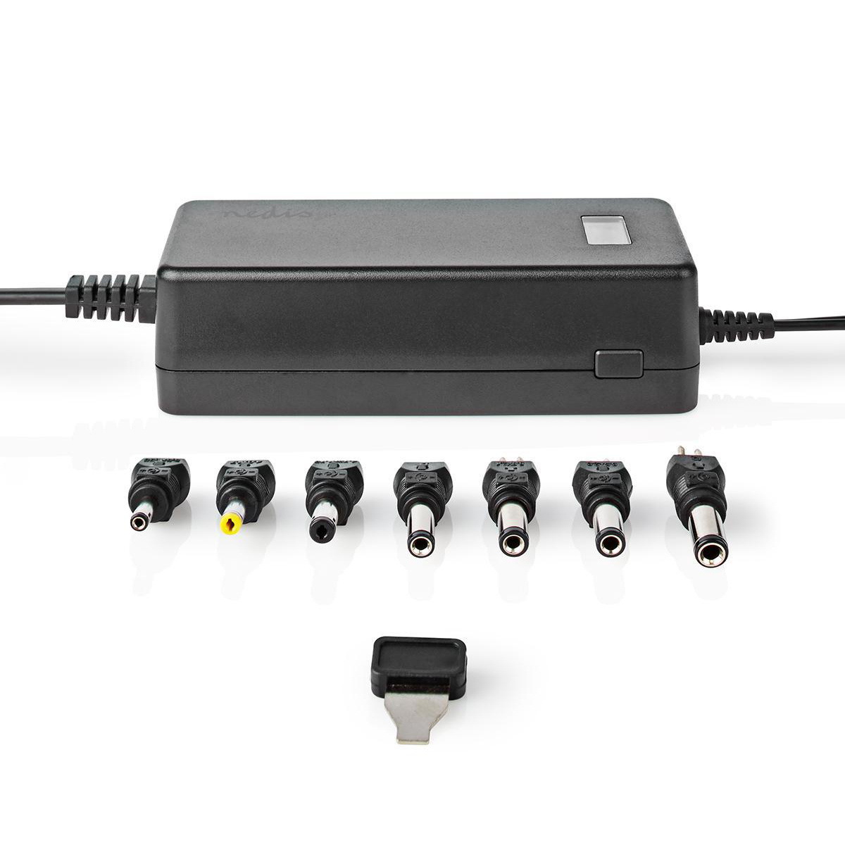 Universele voedingsadapter 5-24V / 1,5-3A / 36W met 7 verwisselbare pluggen / zwart - 1,8 meter - Afbeelding 3