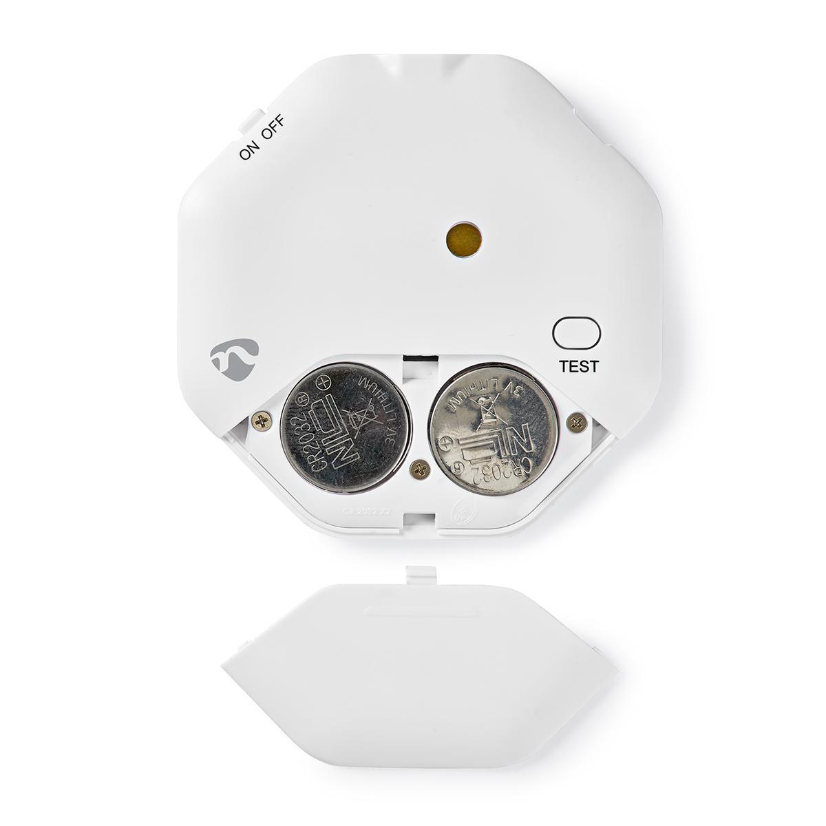 Glasbreukalarm | Veroorzaakt door: Vibratie | Batterij Gevoed | 2x CR2032 | 85 dB | Wit - Afbeelding 5