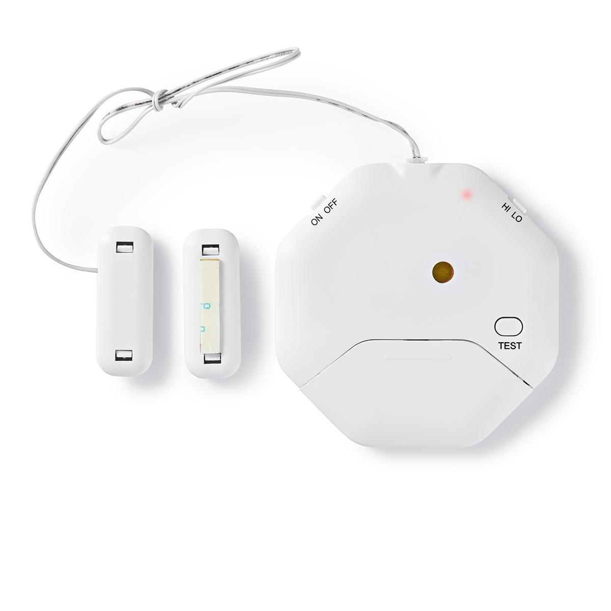 Deur- en raamalarm met sirene | Glasbreuksensor / Magnetische sensor | Batterij Gevoed | 2x CR2032 | 85 dB | Wit - Afbeelding 2