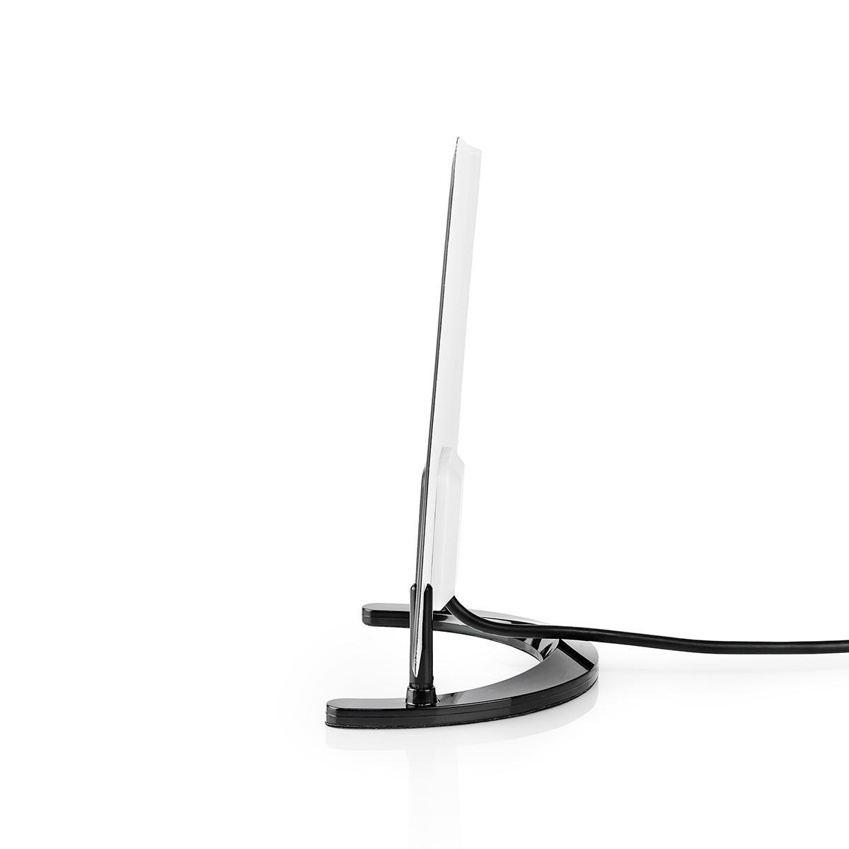 Binnenantenne | Actief | FM / UHF / VHF | Ontvangstbereik: 0-25 km | LTE700 | Versterking: 26 dB | ABS | Zwart - Afbeelding 3
