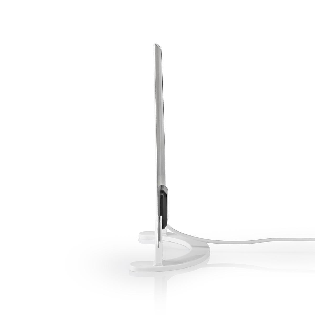 Binnenantenne | Actief | FM / UHF / VHF | Ontvangstbereik: 0-25 km | LTE700 | Versterking: 30 dB | ABS | Wit - Afbeelding 4