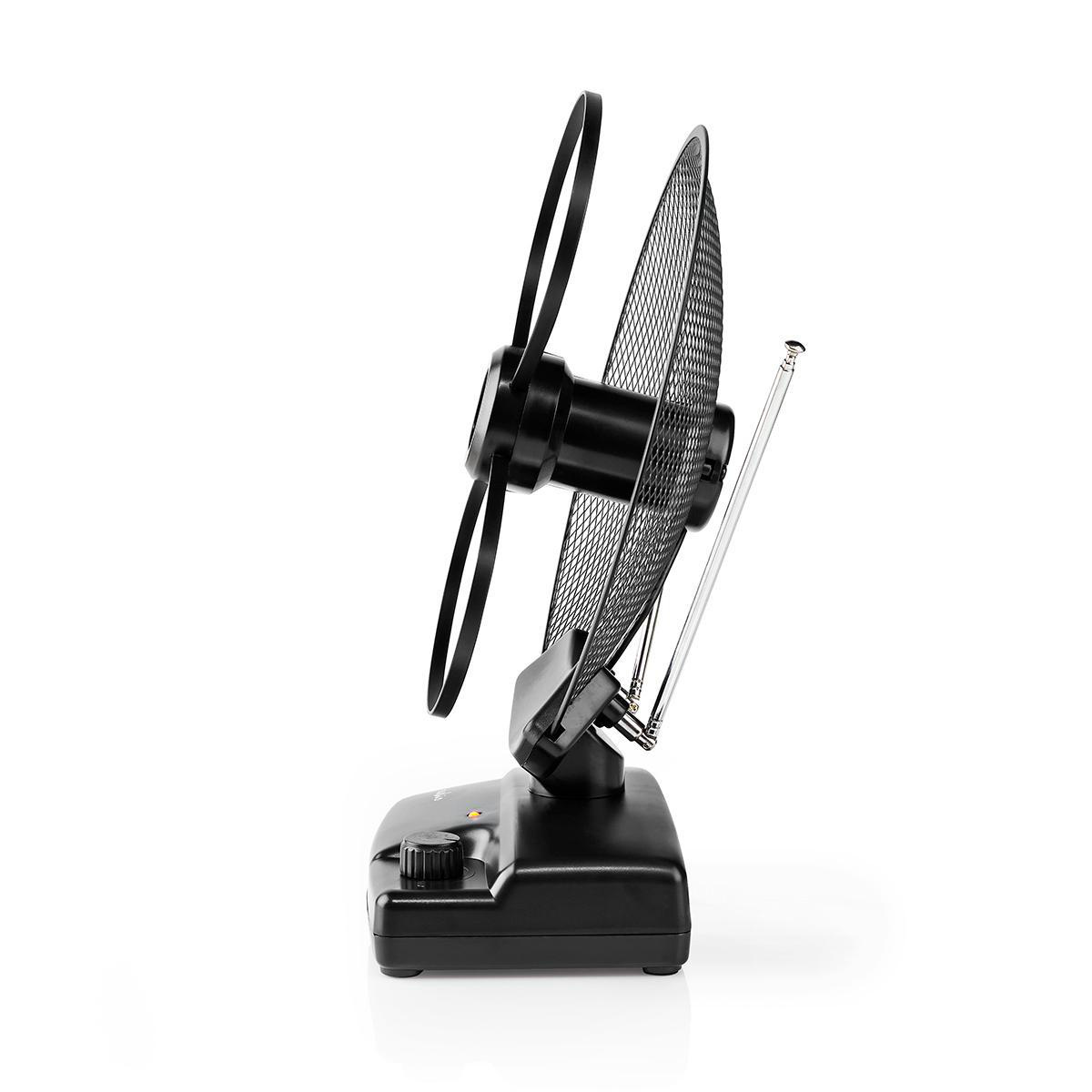 Binnenantenne | Actief | FM / UHF / VHF | Ontvangstbereik: 0-25 km | LTE700 | Versterking: 36 dB | Versterkingsregelaar | ABS | Zwart - Afbeelding 3