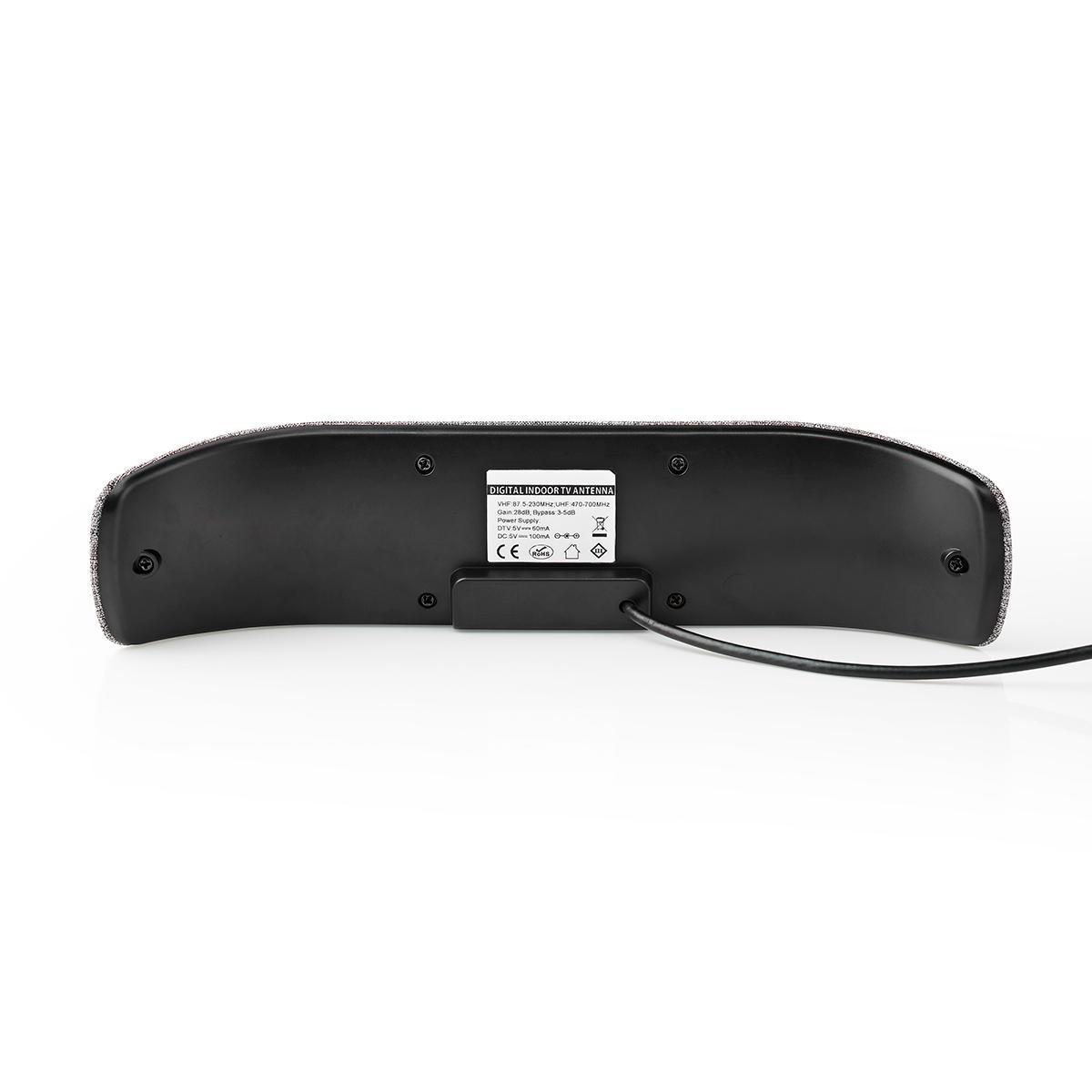 Binnenantenne | Actief | UHF | Ontvangstbereik: 0-25 km | LTE700 | Versterking: 28 dB | ABS / Stof | Grijs - Afbeelding 3