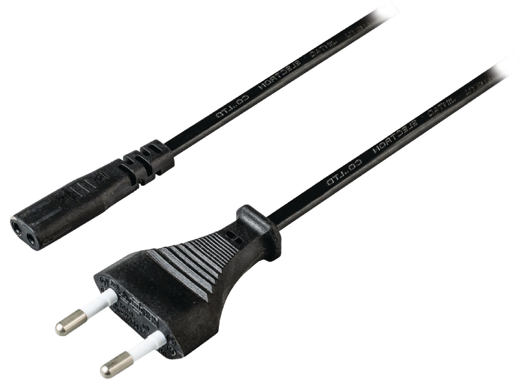 Snoer met IEC C1 connector voor scheerapparaten - 2 meter