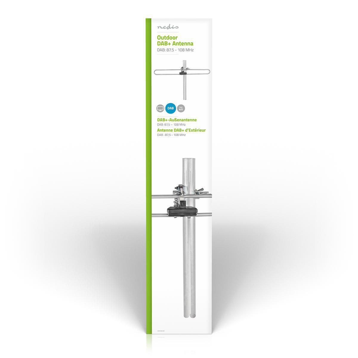 DAB+-Antenne voor Buiten | Passief | Ontvangstbereik: 0-50 km | Versterking: 4 dB | Aluminium - Afbeelding 5
