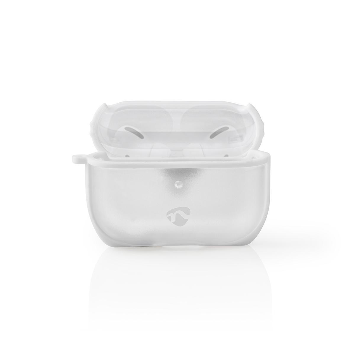 Beschermbox compatibel met Apple AirPods Pro / transparant/wit - Afbeelding 5
