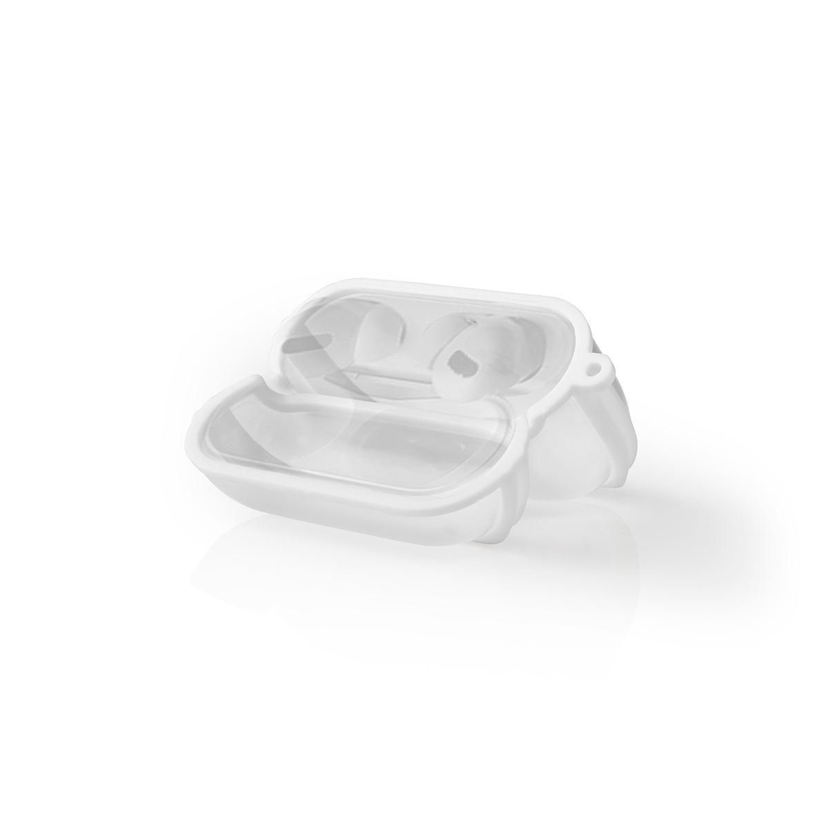 Beschermbox compatibel met Apple AirPods Pro / transparant/wit - Afbeelding 6