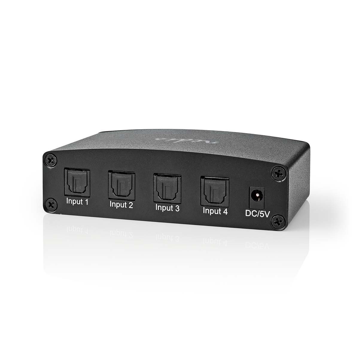 Nedis digitale optische Toslink audio schakelaar met afstandsbediening - 4 in - 1 uit - Afbeelding 3