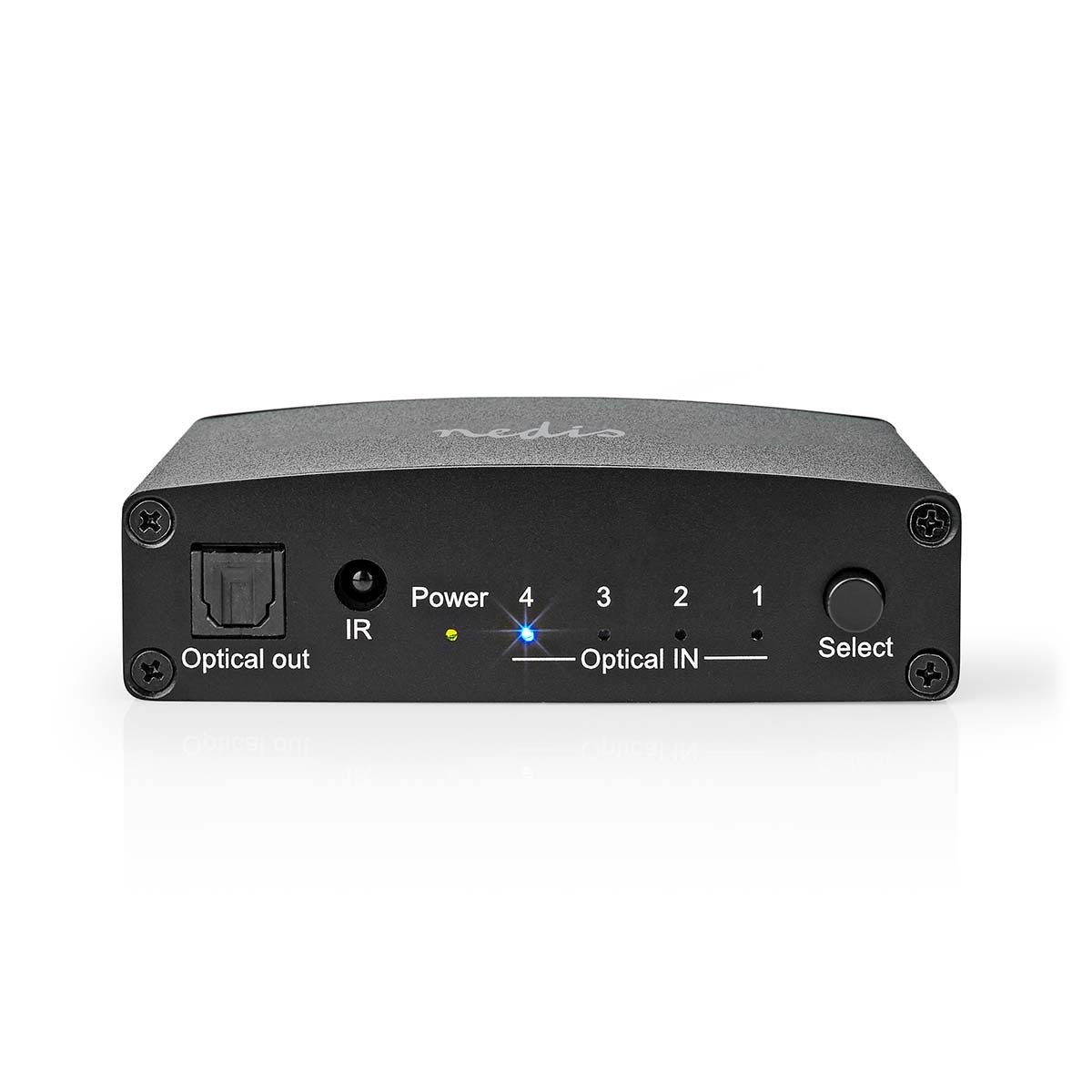 Nedis digitale optische Toslink audio schakelaar met afstandsbediening - 4 in - 1 uit - Afbeelding 5