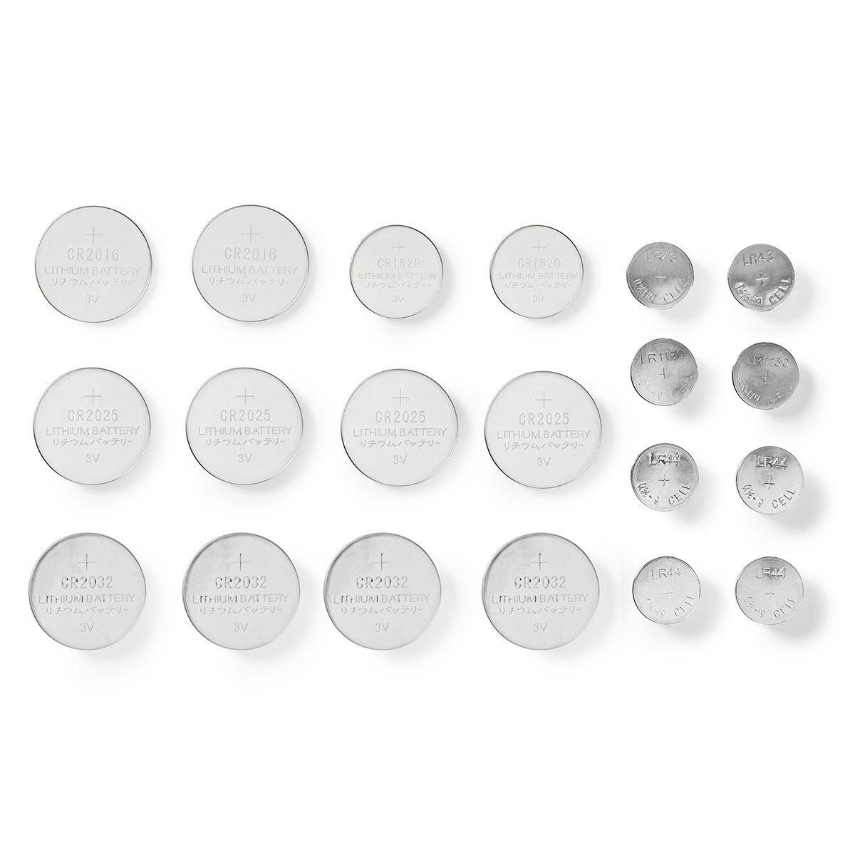 Nedis multiverpakking knoopcel-batterijen / 20 stuks - Afbeelding 2