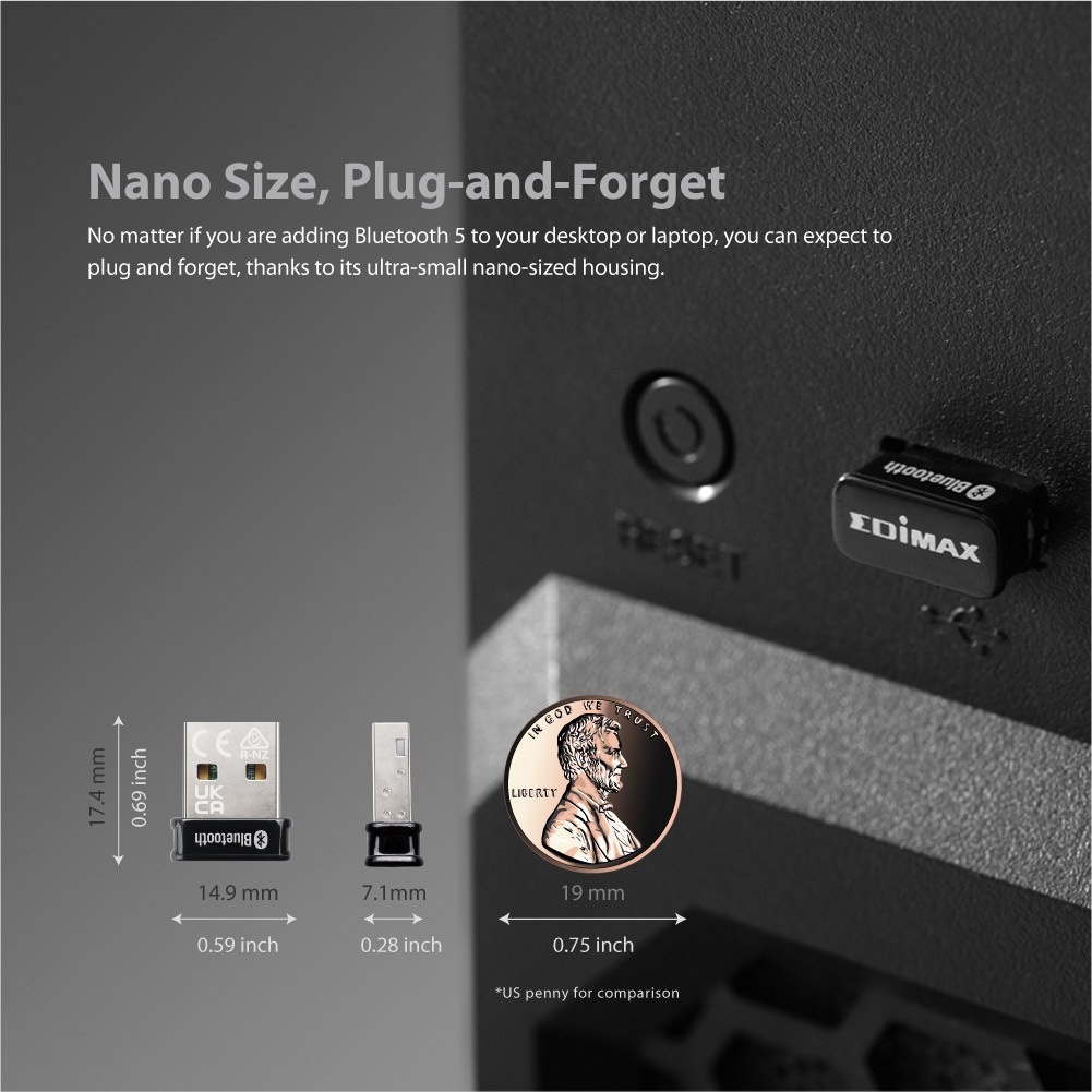 Edimax BT-8500 USB-A - Bluetooth 5.0 + EDR dongle - Afbeelding 7