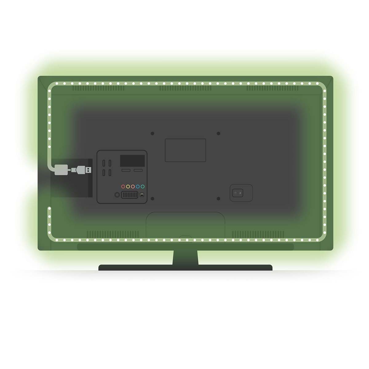 Nedis SmartLife Bluetooth LED-strip voor binnen - 2m / full-color en warm-wit - Afbeelding 4