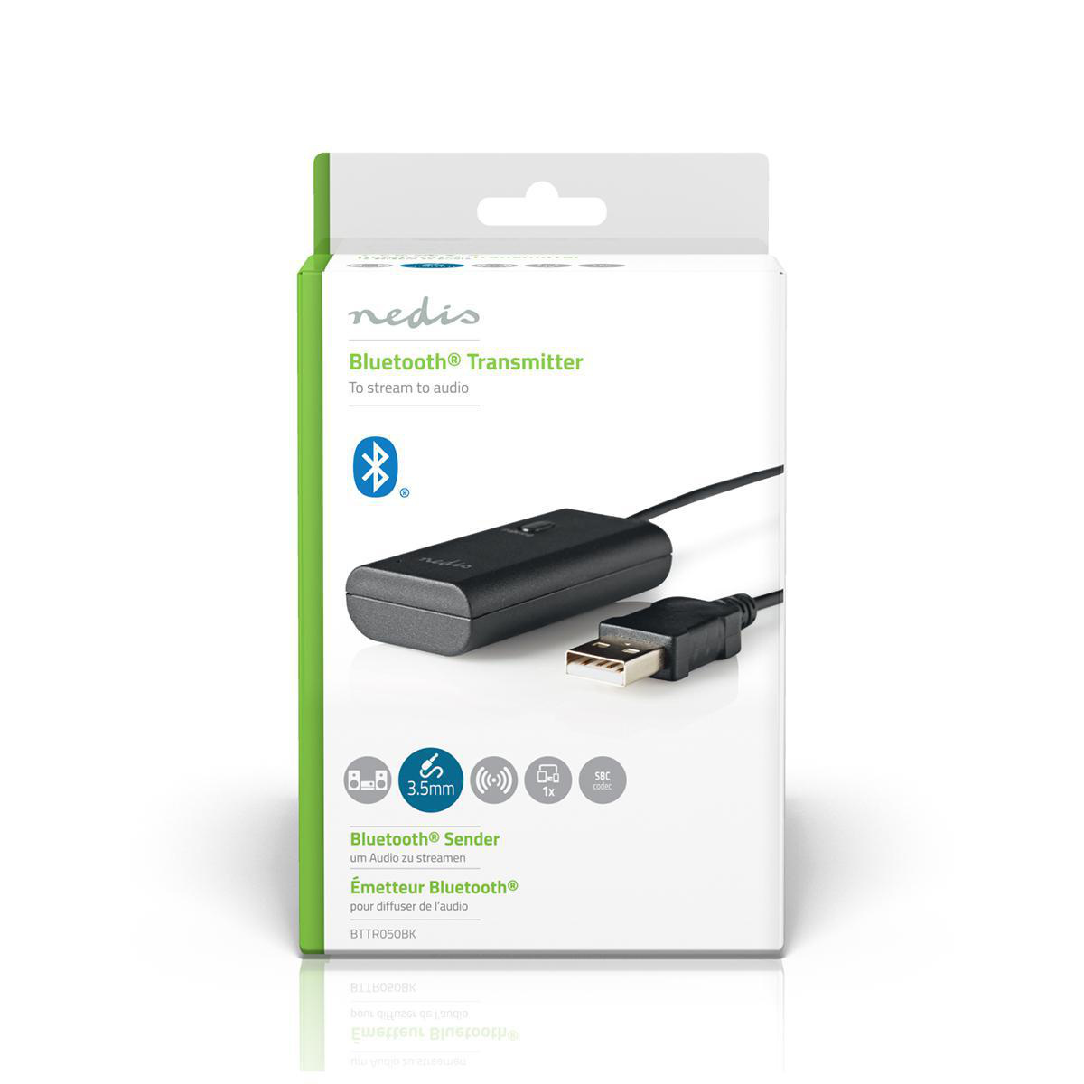 Bluetooth®-Zender | Input: 1x AUX / 1x USB | SBC | Maximaal 1 Apparaat | Zwart - Afbeelding 5