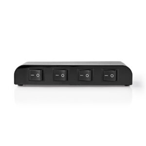 Speaker Control Box | 4-Poorts poort(en) | Terminal Schroeven | Luidspreker Impedantie: 4-16 Ohm | Maximale Belasting per Kanaal: 200 W | Aluminium | Zwart