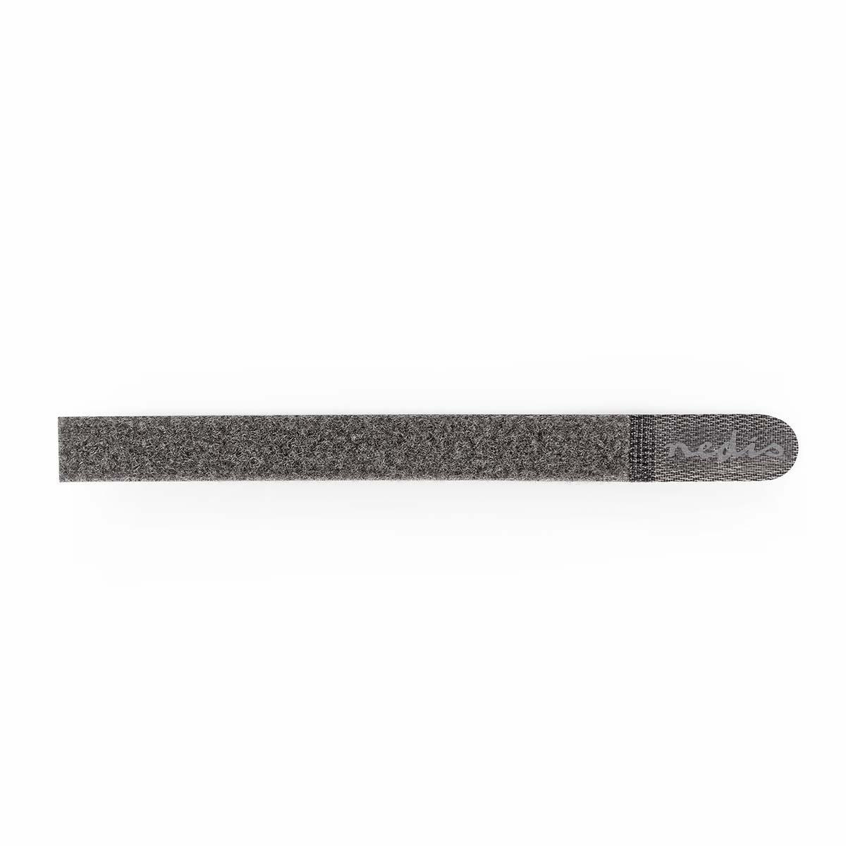 Nedis klittenband kabelbinders 250 x 20mm / grijs (10 stuks)