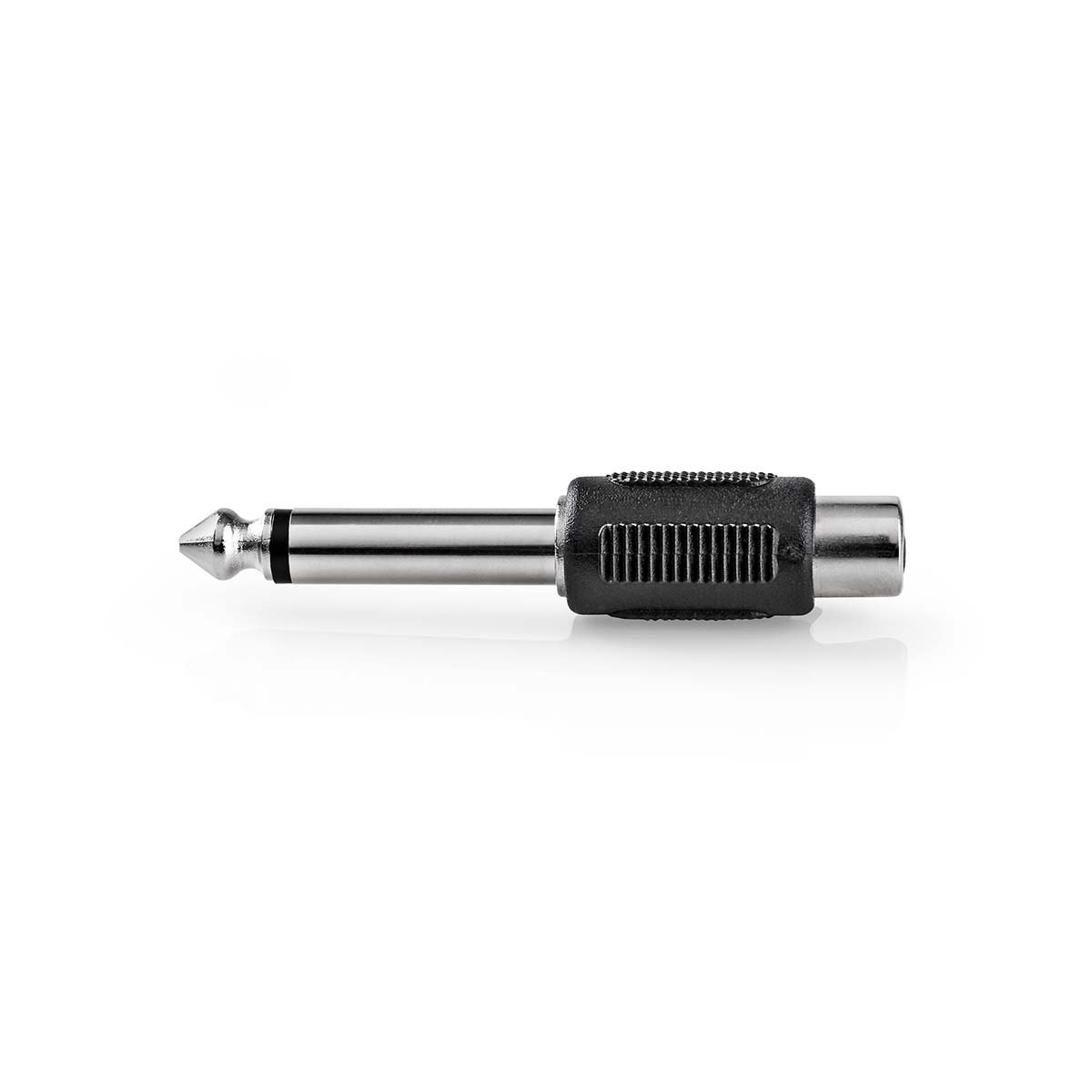 Nedis 6,35mm Jack mono (m) - Tulp mono (v) audio adapter / zwart - Afbeelding 2