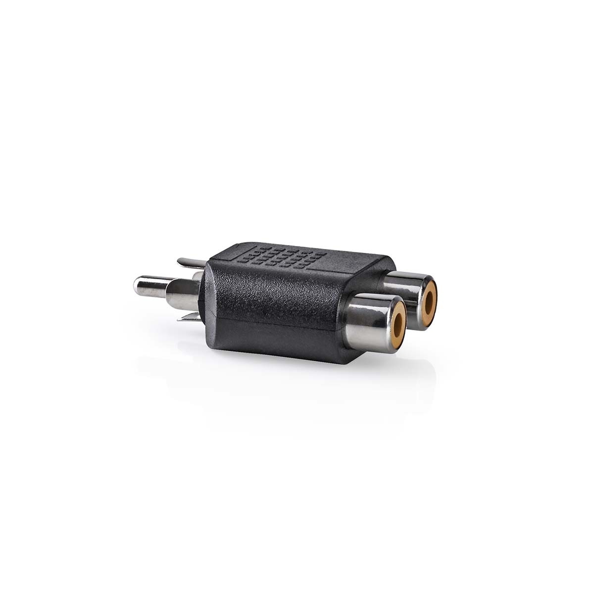 Subwoofer/Tulp mono (m) - Tulp stereo (v) audio adapter / zwart - Afbeelding 3