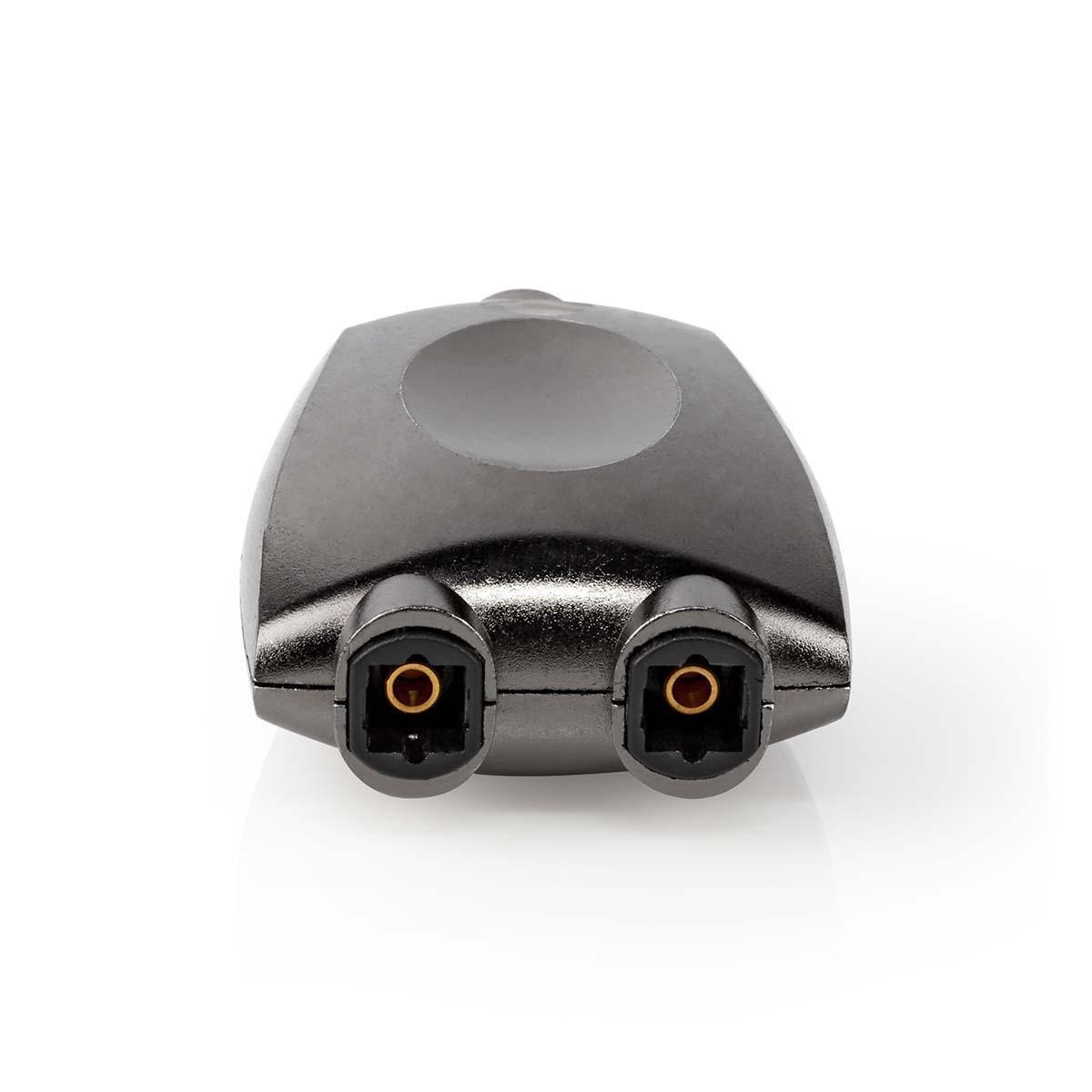 Nedis Premium digitale optische Toslink audio splitter 1 in - 2 uit - passief / zwart - Afbeelding 2