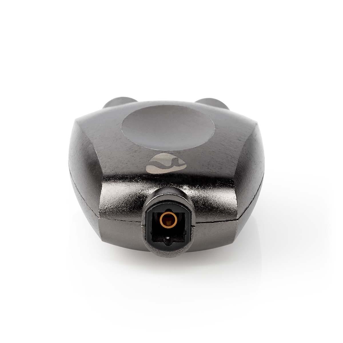 Nedis Premium digitale optische Toslink audio splitter 1 in - 2 uit - passief / zwart - Afbeelding 3