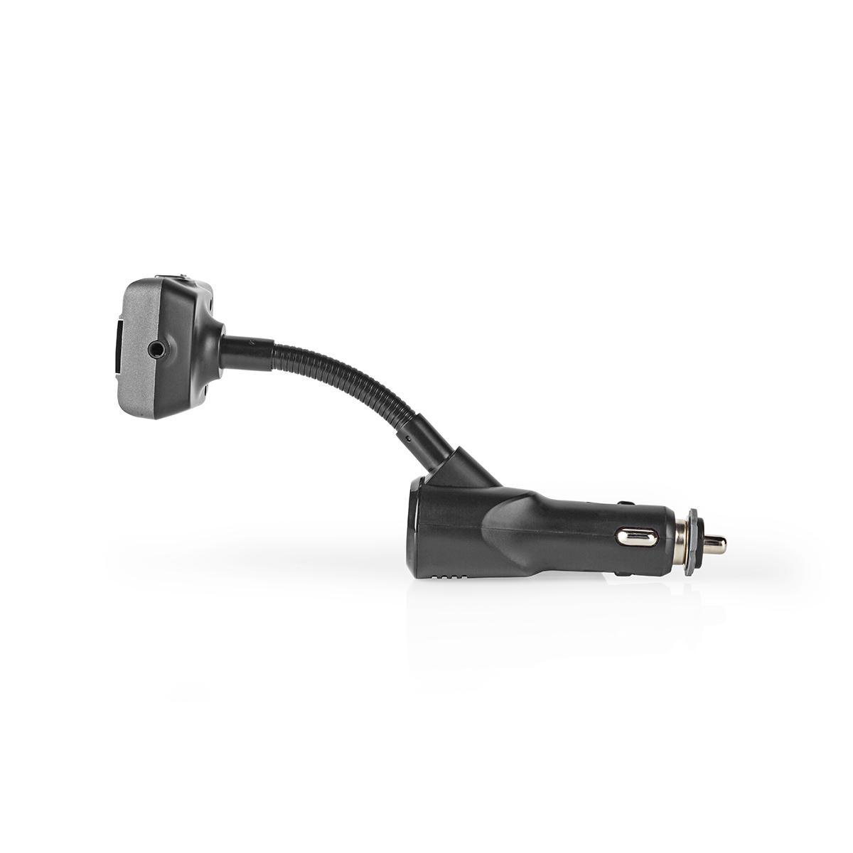 FM-Audiotransmitter voor Auto | Zwanenhals | Handsfree bellen | 2.0 " | LED-Scherm | Bluetooth® | QC 3.0 / 5.0 V DC / 2.4 A | Snelladen | Bass boost | Google Assistant / Siri | Grijs / Zwart - Afbeelding 3