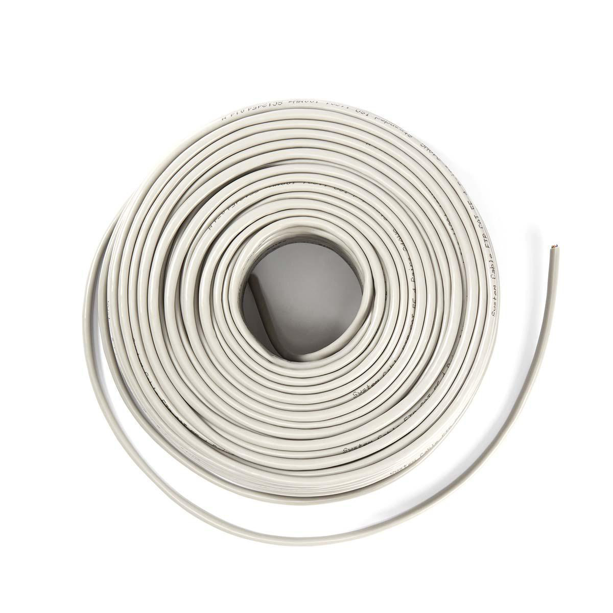 F/UTP CAT6 Gigabit netwerkkabel met flexibele aders - AWG24 / grijs - 100 meter - Afbeelding 2