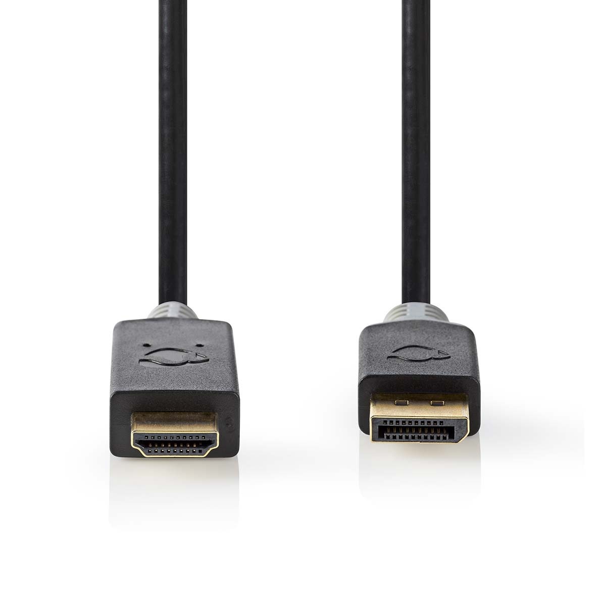 Nedis DisplayPort naar HDMI kabel - DP 1.2 / HDMI 1.4 (4K 30Hz) / zwart - 3 meter - Afbeelding 2